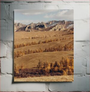 Πίνακας, Mountainous Landscape with Autumn Trees Ορεινό τοπίο με φθινοπωρινά δέντρα