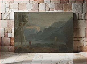 Πίνακας, Mountainous Landscape with Figures and Cattle