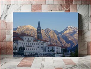 Πίνακας, Mountainous Landscape with Historical Buildings Ορεινό Τοπίο με Ιστορικά Κτίρια