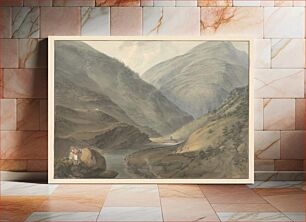Πίνακας, Mountainous Landscape with River