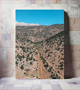 Πίνακας, Mountainous Landscape with Winding Path Ορεινό Τοπίο με Ελικοειδή Μονοπάτι