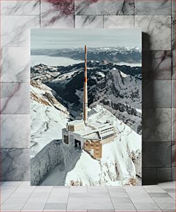 Πίνακας, Mountainous Observation Tower in Winter Ορεινός Πύργος Παρατήρησης τον Χειμώνα