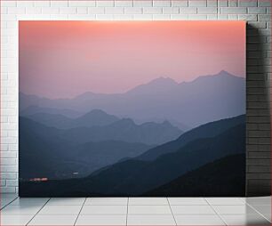 Πίνακας, Mountainous Sunset Ορεινό ηλιοβασίλεμα