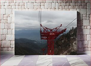 Πίνακας, Mountains and Cable Car Βουνά και τελεφερίκ