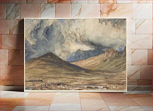 Πίνακας, Mountains of Auvergne by Paul Huet