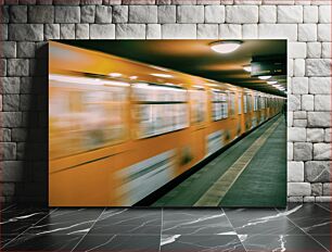 Πίνακας, Moving Train in Subway Κινούμενο τρένο στο μετρό