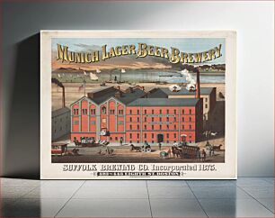 Πίνακας, Munich Lager Beer Brewery : Suffolk Brewing Co., Incorporated 1875, 423 to 443 Eighth St. Boston