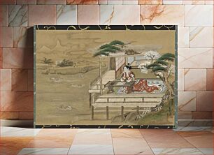 Πίνακας, Murasaki Shikibu composing the Tale of Genji at Ishiyamadera, Gakutei Harunobu