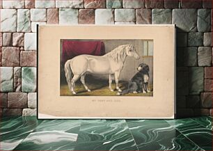 Πίνακας, My pony and dog between 1856 and 1907 by Currier & Ives