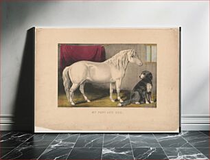 Πίνακας, My pony and dog