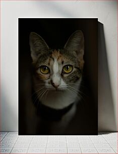 Πίνακας, Mysterious Cat Portrait Μυστηριώδες Πορτρέτο Γάτας