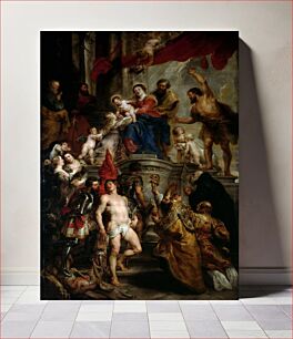 Πίνακας, Mystic marriage of Saint Catherine of Alexandria Madonna and Child by Peter Paul Rubens