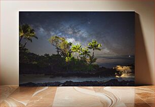Πίνακας, Mystical Night Over Tropical Island Μυστική νύχτα πάνω από το τροπικό νησί