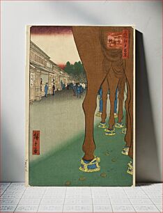 Πίνακας, Naitō Shinjuku, Yotsuya by Utagawa Hiroshige