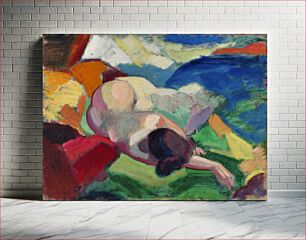 Πίνακας, Naked woman posing sensually, Nude (1915–1916) by Carl Newman