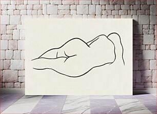 Πίνακας, Naked woman showing her bottom. Reclining Nude Woman by Ananda K. Coomaraswamy