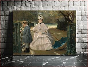 Πίνακας, Nanny and Child (1877-1878) by Eva Gonzalès