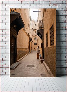 Πίνακας, Narrow alley in an ancient city Στενό δρομάκι σε μια αρχαία πόλη