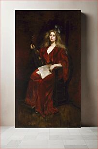 Πίνακας, Natalie with Violin by Alice Pike Barney, born Cincinnati, OH 1857-died Los Angeles, CA 1931