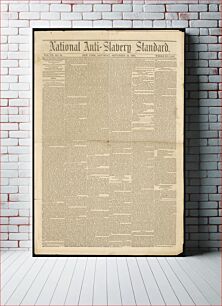 Πίνακας, National Anti-Slavery Standard Vol. XX, No. 19, National Antislavery Standard