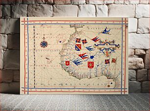 Πίνακας, Nautical chart of Portuguese cartographer Fernão Vaz Dourado (c
