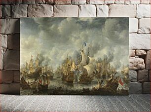 Πίνακας, Naval battle near Ter Heijde on 10 August 1653, during the First Anglo-Dutch War