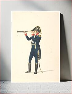 Πίνακας, Naval officer by Johannes Senn