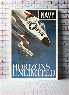 Πίνακας, "Navy" – "Horizons Unlimited" – featuring Douglas A-4 Skyhawks (1960) by Lou Nolan