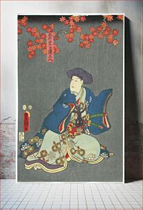 Πίνακας, Näyttelijä ichikawa danzo v näytelmässä toki ni minna minobu no ryaku (nichiren minobu-vuorella eli joskus jokaisen katse hämärtyy), 1857, by Utagawa Kunisada