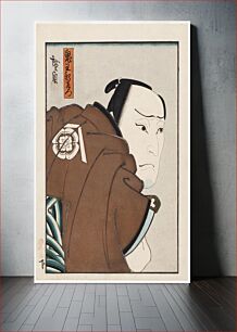 Πίνακας, Näyttelijä ichikawa sukejûrô vasalli onio shinzaemonin roolissa, 1853, Hirosada
