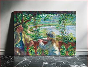 Πίνακας, Near the Lake (1879–1890) by Pierre-Auguste Renoir