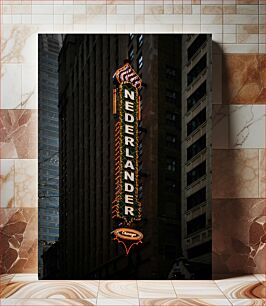 Πίνακας, Nederlander Theater Sign in Chicago Σήμα Nederlander Theatre στο Σικάγο