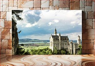 Πίνακας, Neuschwanstein Castle and Surrounding Landscape Κάστρο Neuschwanstein και γύρω τοπίο