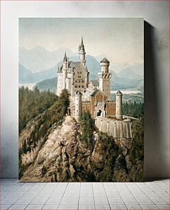 Πίνακας, Neuschwanstein Castle in Upper Bavaria. Largest extant watercolor painting by Hitler
