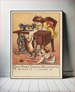 Πίνακας, New Home Sewing Machine Co. 248 State St., Chicago, Ill