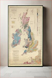 Πίνακας, New index geological map of the British Isles, and adjacent coast of France constructed from published documents, communications of eminent geologists, and personal investigation