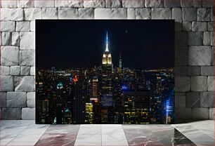 Πίνακας, New York City Skyline at Night Ο ορίζοντας της Νέας Υόρκης τη νύχτα