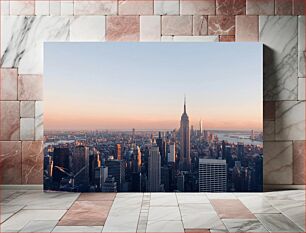 Πίνακας, New York City Skyline at Sunset Ο ορίζοντας της Νέας Υόρκης στο ηλιοβασίλεμα