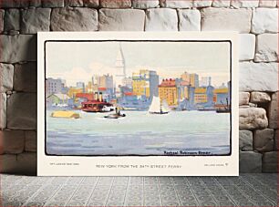 Πίνακας, New York from the 34th Street Ferry (1914) by Rachael Robinson Elmer