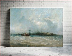 Πίνακας, New York from the Harbor Showing the Battery and Castle Garden by Alfred Copestick