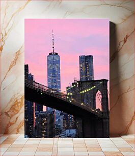 Πίνακας, New York Skyline at Dusk Ο ορίζοντας της Νέας Υόρκης στο σούρουπο