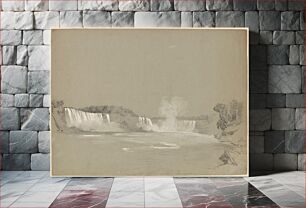Πίνακας, Niagara Falls by Régis François Gignoux (1816–1882)