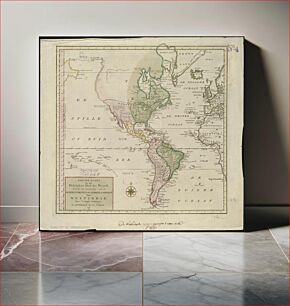 Πίνακας, Nieuwe kaart van het westelykste deel der weereld, dienende tot aanwyzing van de scheepstogten der Nederlanderen naar Westindie : volgens de laatste ontdekkingen