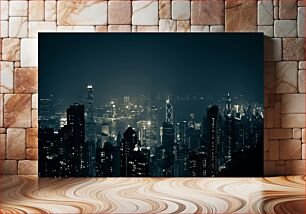 Πίνακας, Night City Skyline Νυχτερινή πόλη στον ορίζοντα