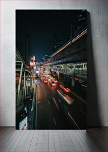 Πίνακας, Night City Traffic Νυχτερινή κίνηση στην πόλη