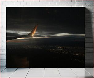 Πίνακας, Night Flight Over City Νυχτερινή πτήση πάνω από την πόλη