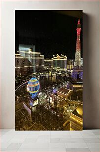 Πίνακας, Night Lights of Las Vegas Νυχτερινά φώτα του Λας Βέγκας
