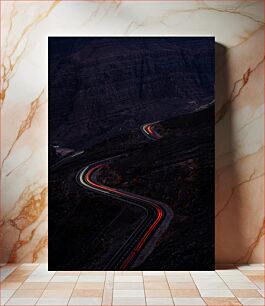 Πίνακας, Night Mountain Road Νυχτερινός ορεινός δρόμος