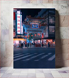 Πίνακας, Night Scene in Chinatown Νυχτερινή σκηνή στην Chinatown