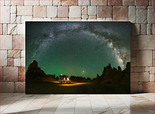 Πίνακας, Night Sky Over Desert Νυχτερινός ουρανός πάνω από την έρημο